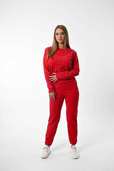 Gornji i donji deo: Ženski komplet trenerke – duks i donji deo - Model: klasičan duks sa — 9