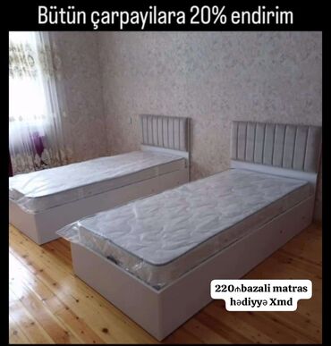 carpayı bazalı: Yeni, Təknəfərlik çarpayı, Bazalı, Matras ilə