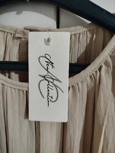 Kompleti: Dvodijelni komplet od plisirane tkanine – bež od L xl xxl - Gornji — 8