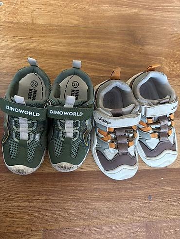 Детская обувь: Детские кроссовки, 2 пары за 600с 1) DinoWorld INDIGO KIDS, размер — 1