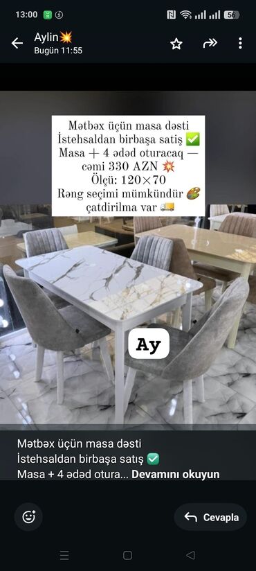 журнальный стол из двигателя: Mətbəx üçün masa dəsti İstehsaldan birbaşa satış ✅ Masa + 4 ədəd