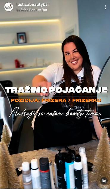 poslovi rs beograd: Tražimo pojačanje na poziciji frizera, lokacija Luštica Bay Salon — 1