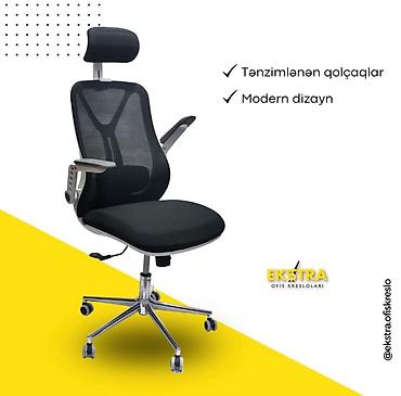 calisma stulu: Yeni, Təkərli, Qolları tənzimlənir, Parça — 6