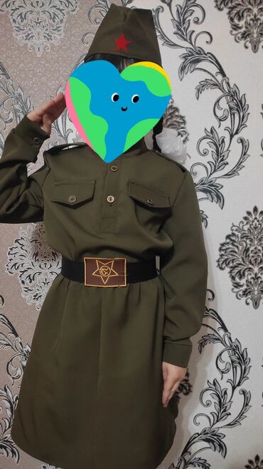 костюм военный: Школьная форма цвет - Зеленый