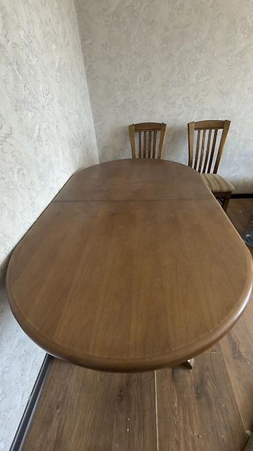 study table: Обеденный гарнитур в классическом стиле: овальный стол и стулья - — 5