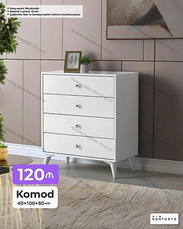 Ağ rəngli komod – sadə və modern dizayn. Ölçü: 40 × 100 × 80 sm lalafo.az -da Ağ rəngli komod – sadə və modern dizayn. Ölçü: 40 × 100 × 80 sm