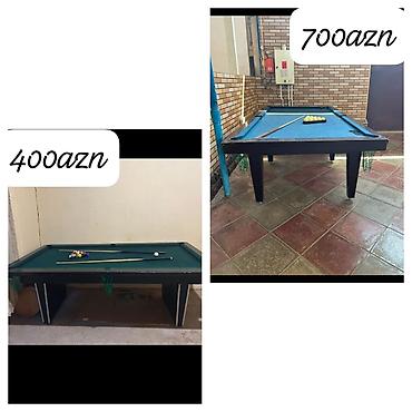 biliyard stolu: Bilyard masaları satılır. 2eded bilyard satilir. Goy olan 700azn — 1