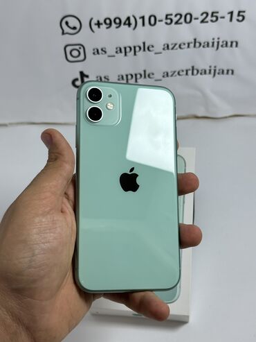 ayfon 6 plus qiymeti: IPhone 11, 64 GB, Yaşıl, Zəmanət, Barmaq izi, Simsiz şarj