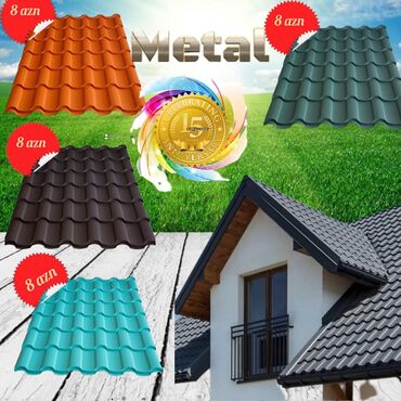 Çerepitsa: Metal dam örtükləri, Pulsuz çatdırılma, Zəmanətli, Kredit yoxdur — 9