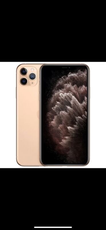 Apple iPhone: IPhone 11 Pro Max, Б/у, 64 ГБ, Золотой, Зарядное устройство, 100 %