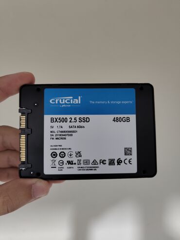 Skanerlər: Daxili SSD disk Crucial, 480 GB, 2.5", Yeni