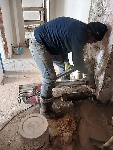 tam insaat: Beton və dəmir-beton kəsimi–deşmə xidməti - Armaturlu beton divar — 6