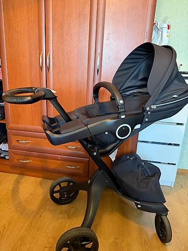 коляска стокке цена: Коляска, Stokke, цвет - Черный, Б/у, Самовывоз, Платная доставка — 2