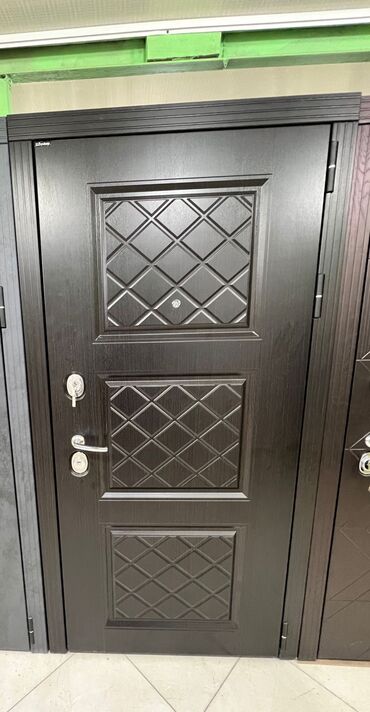 Giriş qapıları: Blok üçün Yeni Giriş qapısı 100x210 sm Çərçivə ilə, Zəmanətli, Ödənişli quraşdırma, Pulsuz çatdırılma — 17