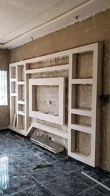 Təmir işləri: Yüksek peşəkarlıqla Alçıpan işlərinin aparılması və təşkili. Düz və ya — 8