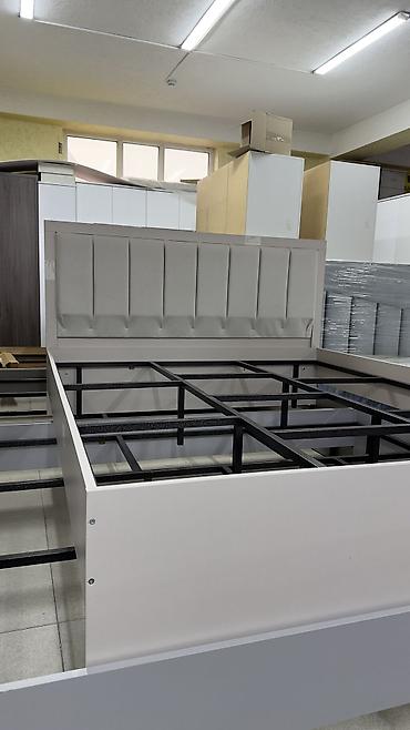 Спальные гарнитуры: Спальный гарнитур, Новый, Двуспальная кровать, Шкаф, Комод, ДСП, Бесплатная доставка, цвет - Серый — 27