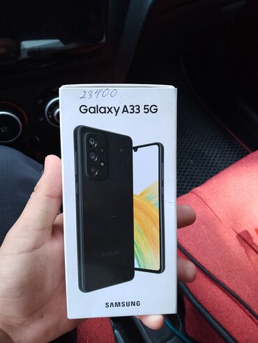 ручной телефон: Samsung Galaxy A33 5G, Б/у, 128 ГБ, цвет - Черный, 2 SIM