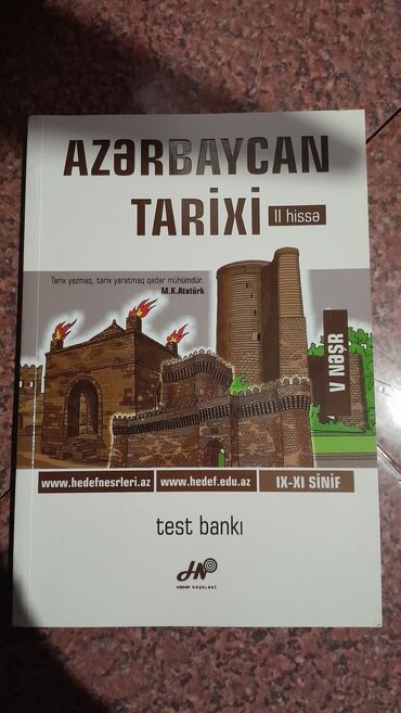 Azərbaycan dili: Məhsul: “Azərbaycan Tarixi – II hissə” test bankı Nəşriyyat: Hədəf