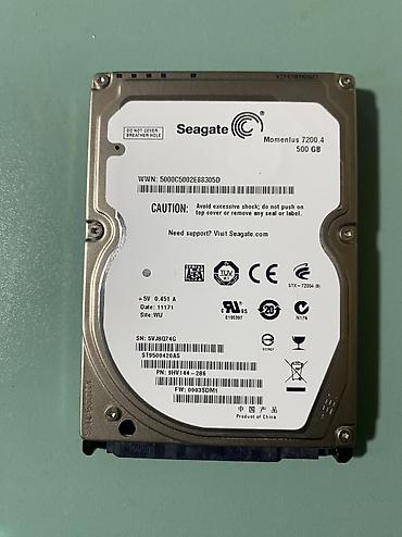 256 gb ssd: Daxili Sərt disk (HDD) Seagate, 512 GB, 7200 RPM, 2.5", Yeni — 1