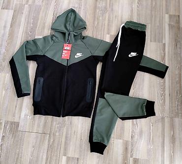 Komplet trenerke: Nike dečija trenerka za dečake pamuk NOVO Novo Veličine 8 10 12 14 — 8