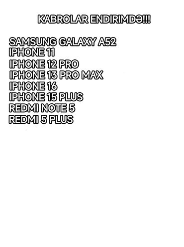 iphone 6 korpus: IPhone, Redmi, Samsung kabrolar