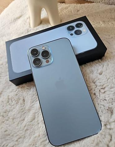 refurbished iphone xs max: IPhone 13 Pro Max, 256 GB, Sierra Blue, Face ID, Barmaq izi, Sənədlərlə — 1