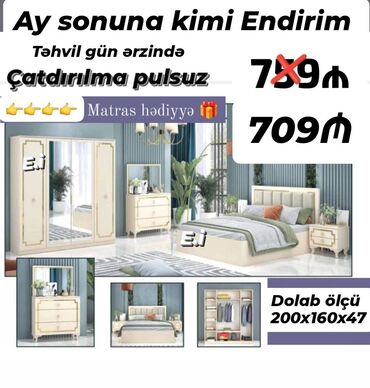 Komodlar: *Yataq dəsti / Yataq otağı mebeli 709 AZN 💥* ✔️Rəng seçimi var ✔️
