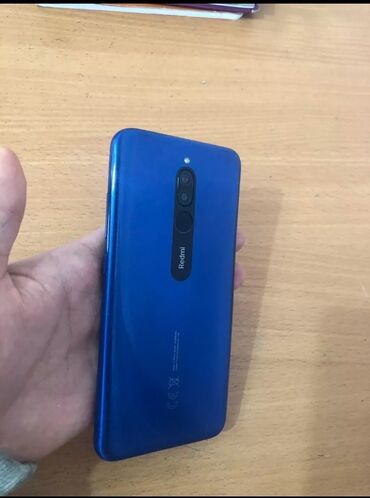 телефон 3000: Xiaomi, Redmi 8, Б/у, 64 ГБ, цвет - Синий, 2 SIM