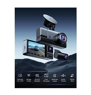 Avtoelektronika: M4 Avtomobil DVR – 4K + 2.5K tripl quraşdırma ilə çoxkanallı — 10
