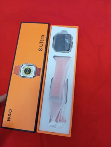 qol saatl: Б/у, Смарт часы, Smart, Уведомления, цвет - Оранжевый