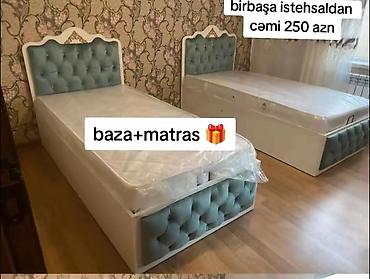 Baza + matras dəsti - Birbaşa istehsaldan – cəmi 250 AZN yazısı lalafo.az -da Baza + matras dəsti - Birbaşa istehsaldan – cəmi 250 AZN yazısı