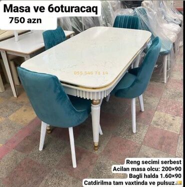 Masalar: Qonaq otağı üçün, Yeni, 6 stul lalafo.az -da Masalar: Qonaq otağı üçün, Yeni, 6 stul