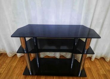 подставка для телевизора самсунг: Новый, Прямой ТВ стенд, С полками, Стеклянный at lalafo.az подставка для телевизора самсунг: Новый, Прямой ТВ стенд, С полками, Стеклянный