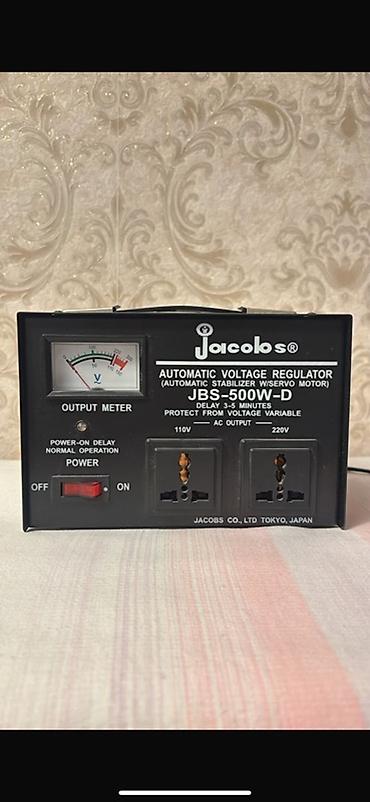 220 v: Jacobs JBS-500W-D avtomatik gərginlik tənzimləyicisi (servo motorlu — 1