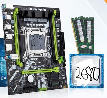 материнские платы intel q370: Материнская плата, Б/у, Huananzhi, LGA2011, Micro-ATX, Для ПК