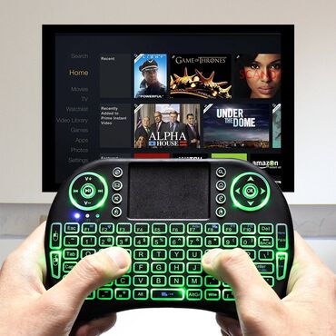 gaming klaviatura: Mini klaviatura.Tv qosmaq olur Bulutuzla butun oyunlari idarə etmek