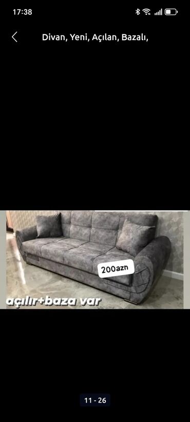 Divanlar: Künc divan, Yeni, Açılan, Bazalı, Parça, Şəhərdaxili pulsuz çatdırılma — 22