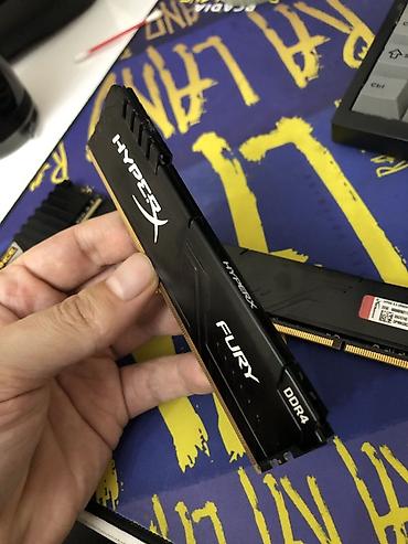 Оперативная память HyperX Fury DDR4 — комплект 16 ГБ (2×8 ГБ) Очень at lalafo.kg Оперативная память HyperX Fury DDR4 — комплект 16 ГБ (2×8 ГБ) Очень