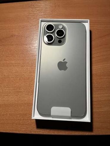 gps трекер купить в бишкеке: IPhone 15 Pro Max, Б/у, 256 ГБ, Natural Titanium, Защитное стекло, Чехол, Коробка, 90 %