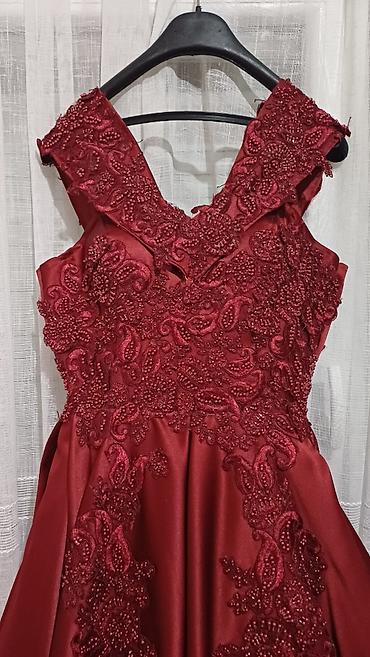 Haljine: Luksuzna bordo svečana haljina / venčanica (Kao nova!) ​Prodajem — 11