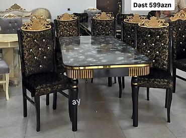 *Masa desti 599 AZN* 🔹 MDF masa olcu 90×160 ×200 🔹 6 ədəd stul 🔹 lalafo.az -da *Masa desti 599 AZN* 🔹 MDF masa olcu 90×160 ×200 🔹 6 ədəd stul 🔹
