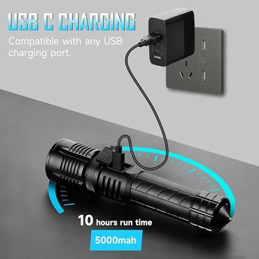 Digər məişət texnikası: Geceni gunduz eden fanar Fanar Powerbankli Lampa Prajektir Yüksək — 6