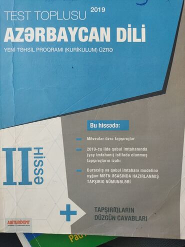 azerbaycan dili 1 ci hisse test toplusu: Azərbaycan dili test toplusu 2 ci hisse 2019