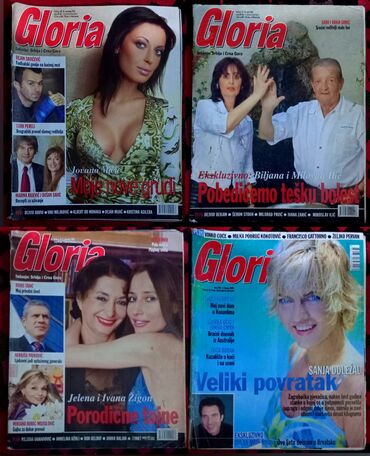 Knjige i stripovi: Bazar 8 broja, Glorija 5 broja, Ana 2 broja, Duga Žena, Vreme Zabave — 6