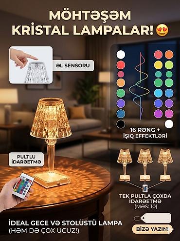 gece lanpası: Kristal Lamp Möhtəşəm kristal — 1