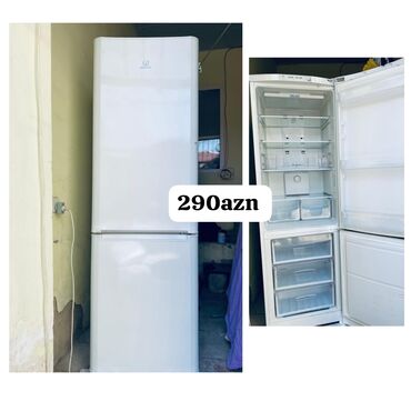 Маслобойки: Б/у 2 двери Indesit Холодильник Продажа, цвет - Белый