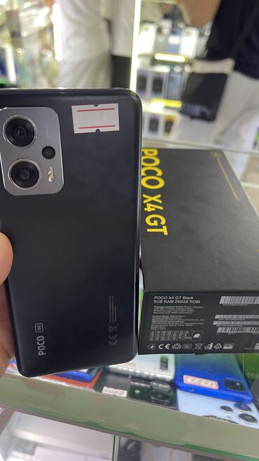 pocophone f1: Poco X4 GT, Б/у, 256 ГБ, цвет - Черный, 1 SIM, 2 SIM