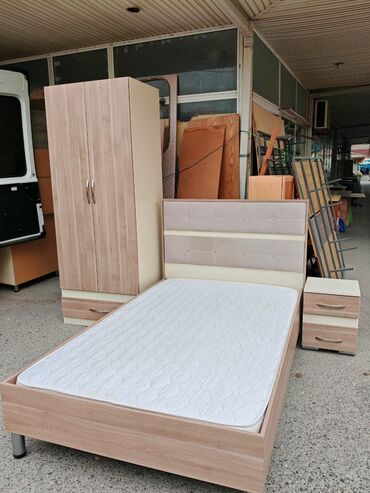 tek carpayilar qiymeti: Tək nəfərlik yataq desti 230₼ ölçü dolab 85/210 çarpayı 125/200