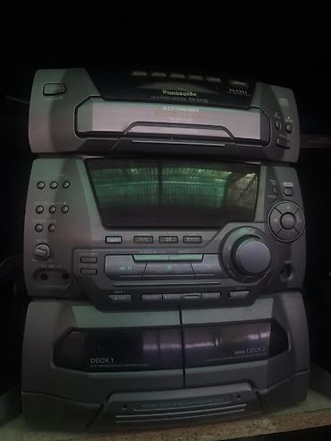 сд аудио: Музыкальный центр Panasonic SA‑AK35 с акустикой Работает Радио и AUX — 3