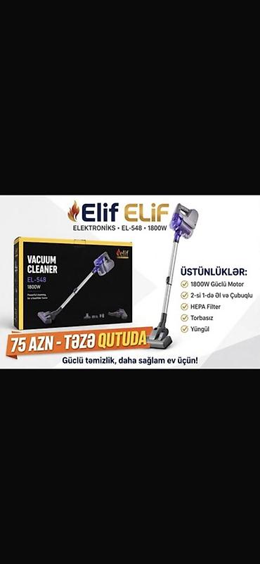 optimal electronics epilyator: Elif Elektroniks EL-548 tozsoran Xüsusiyyətlər: - 1800W güclü motor - — 1